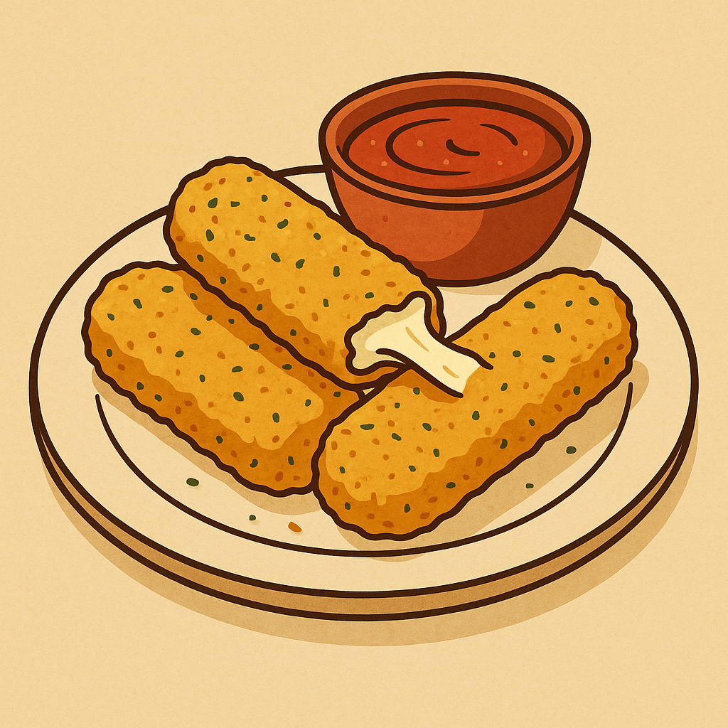 Mozzarella sticks i airfryer